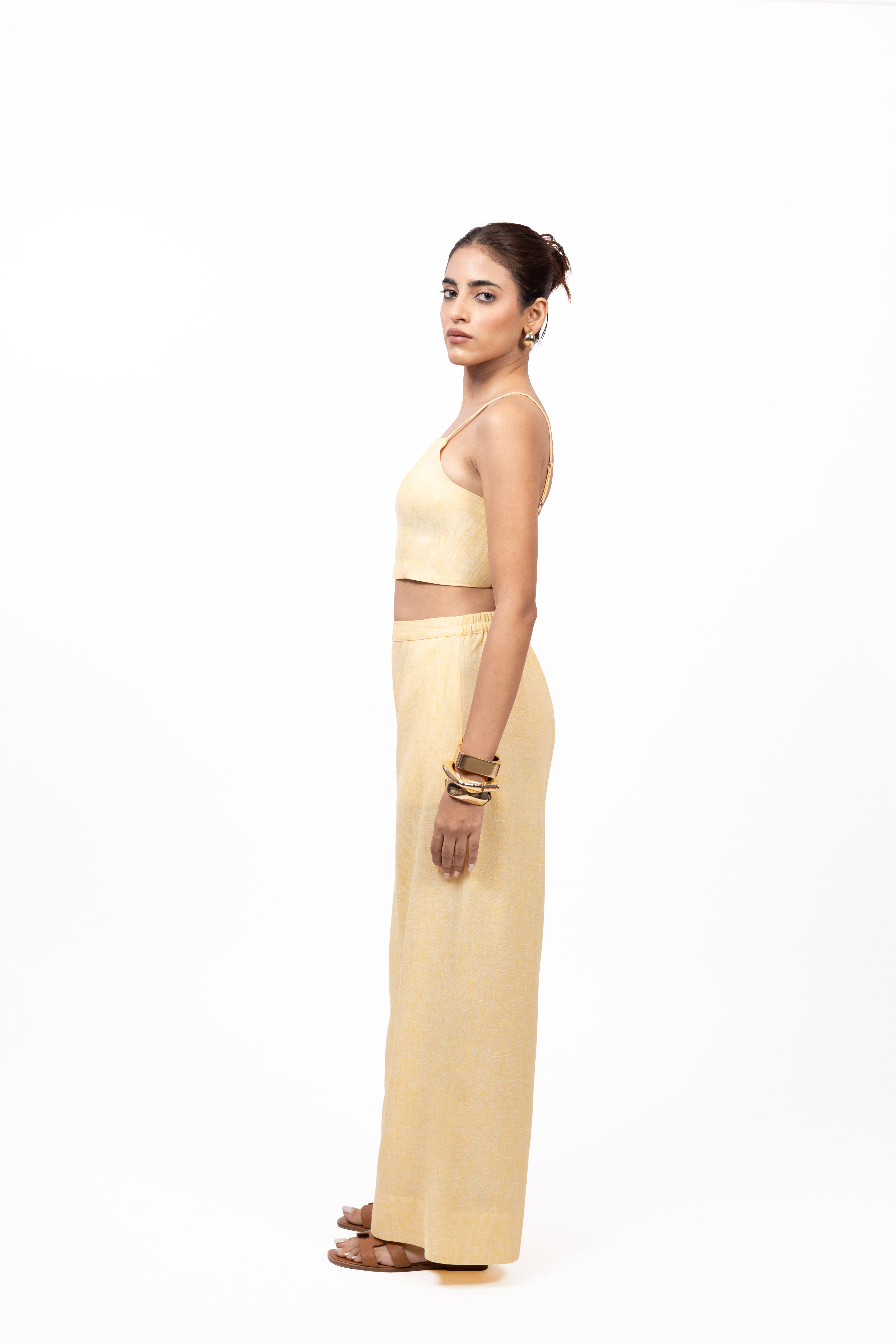Cropped Square-Neck Co-ord
