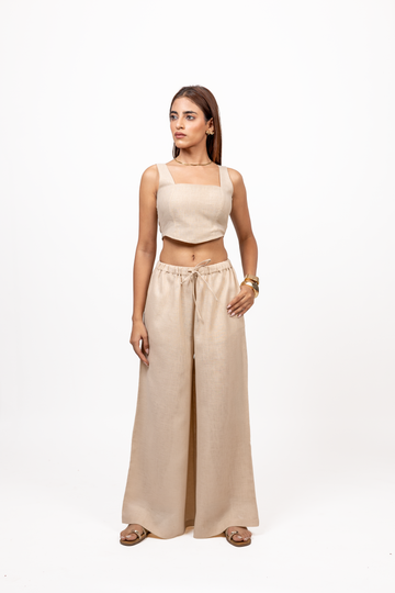 Drawstring Palazzo Co-ord