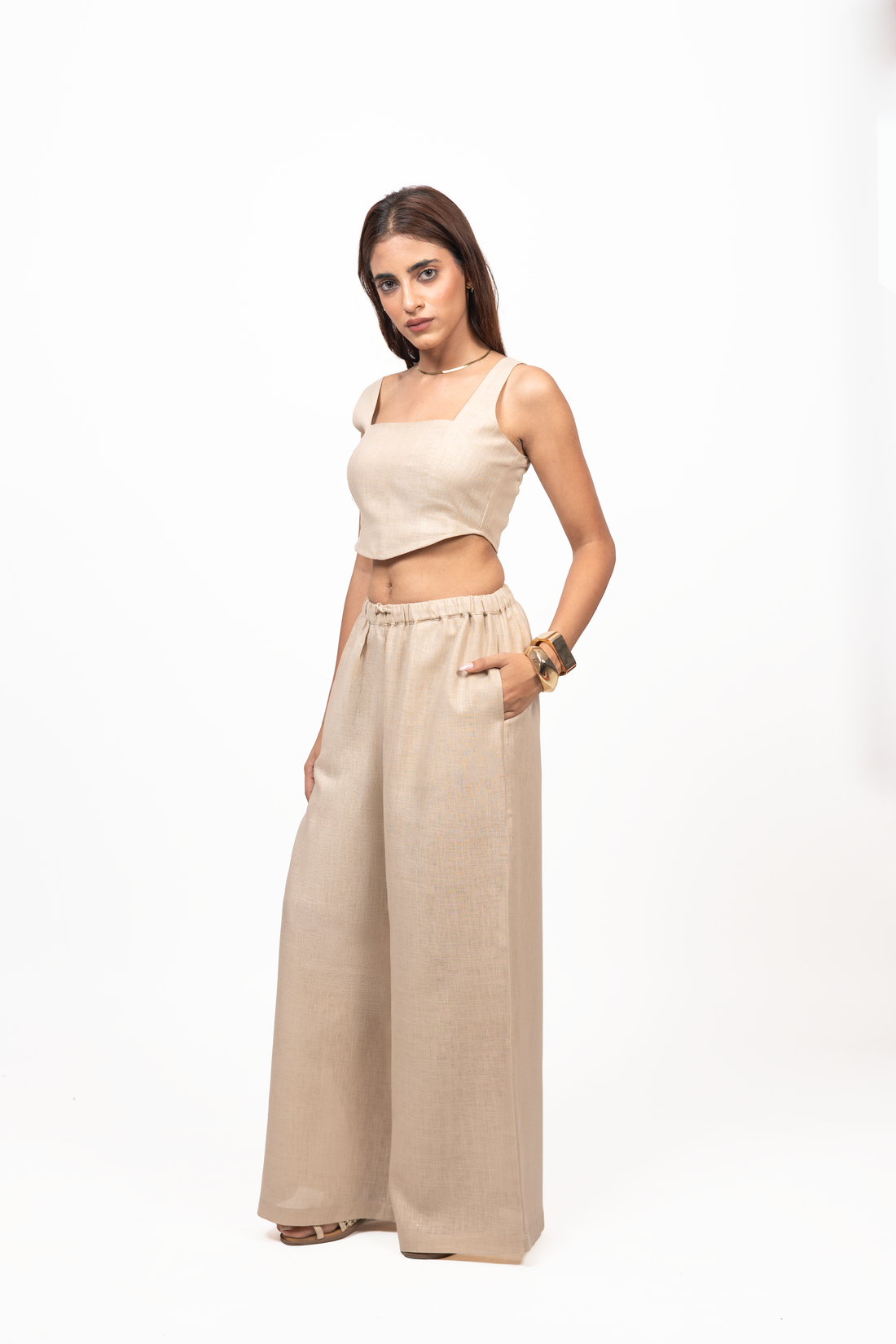 Drawstring Palazzo Co-ord